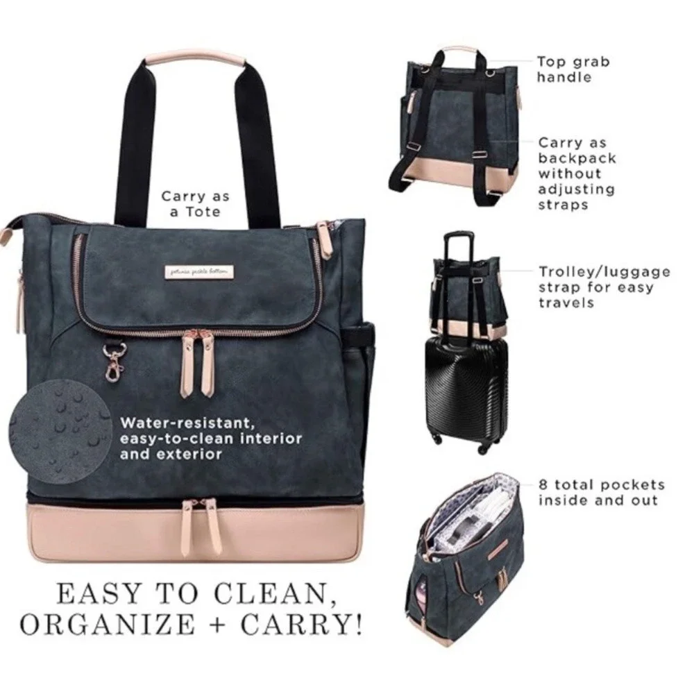 Petunia Pickle Bottom‎ Pivot Pack Diaper Bag Backpack Indigo/Blush